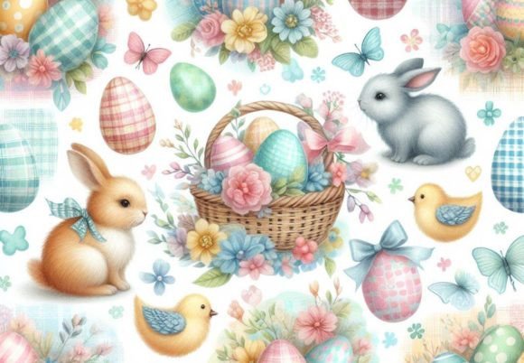 12 Easter Backgrounds & 8 Free: A Versatile Design Asset