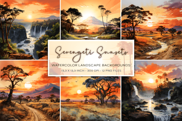 Bring the Serengeti to Your Screen: Safari Watercolor Backgrounds