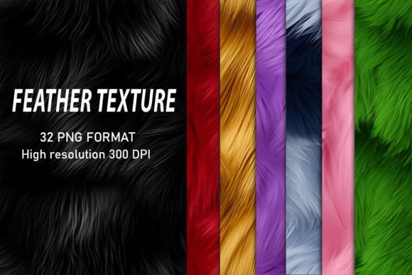 Colorful Feather Texture Backgrounds: A Designer's Toolkit