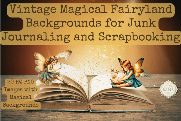 Enchanting Vintage Fairyland Backgrounds for Creative Projects