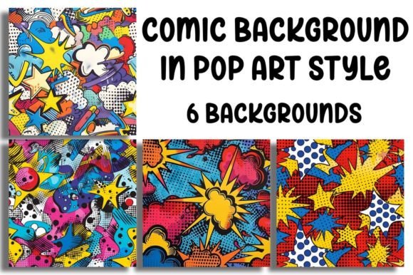 Pop Art Style Comic Backgrounds: A Designer's Kaleidoscope