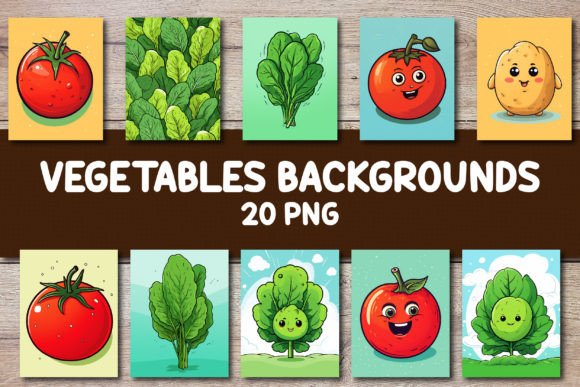 Vegetables Backgrounds for Covers: A Fresh Take on Design Assets