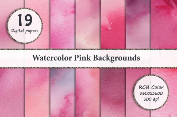Watercolor Pink Backgrounds: A Digital Toolkit for Modern Creatives